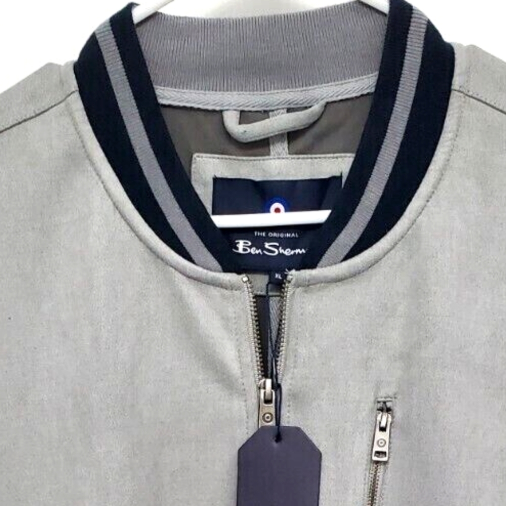 Ben Sherman Men's Faux Suede Soft Jacket 🆕 Size XL